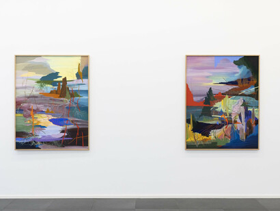 Rita Fischer, Open skies, exhibition view. Courtesy of Xippas Gallery
