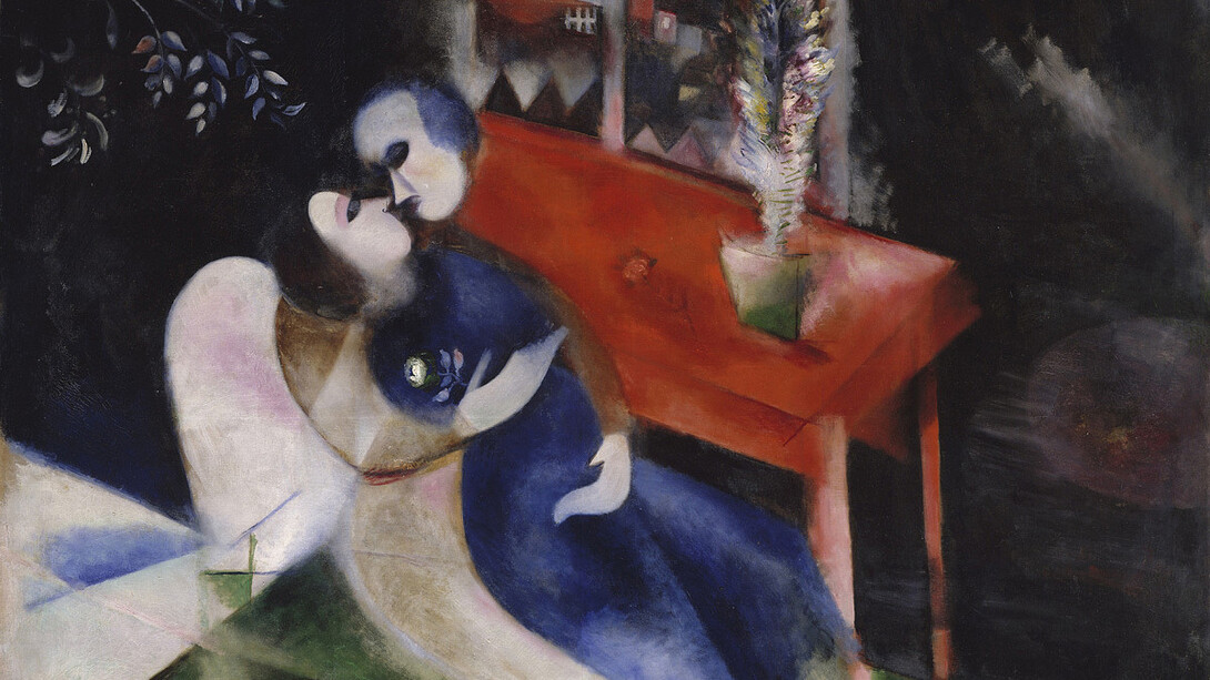 Marc Chagall, The lovers, 1913/14. Courtesy of Albertina Museum