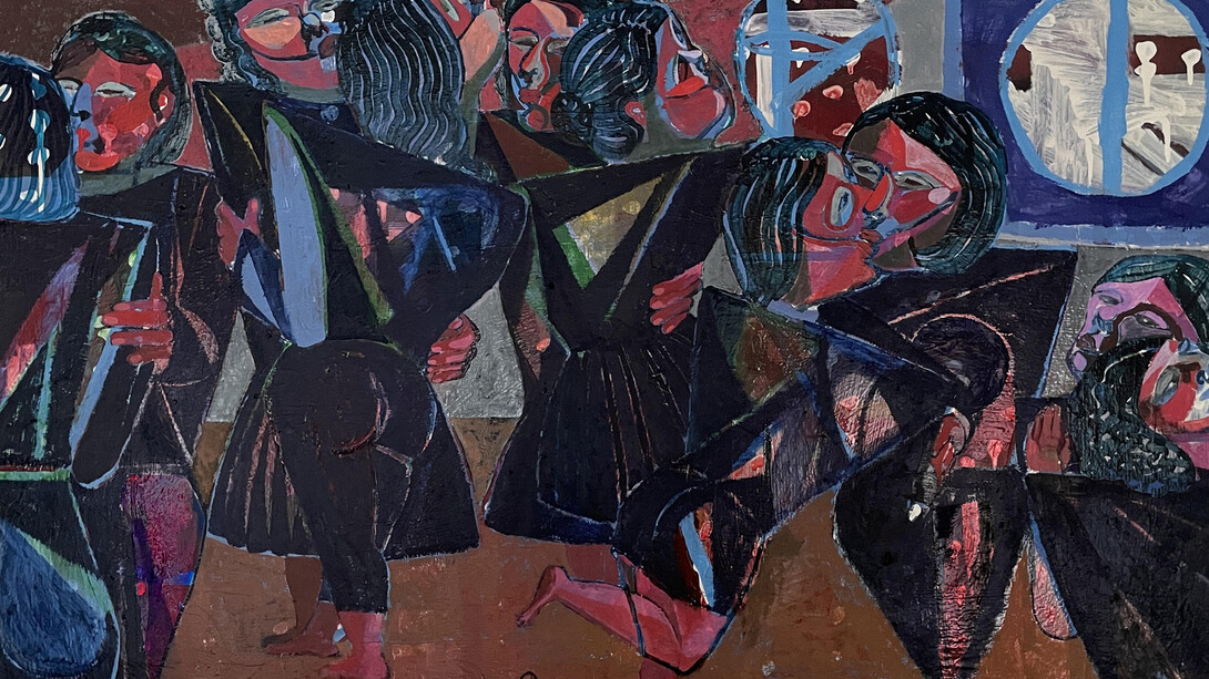 Baran Shafiey, Rooboosi (detail), 2025. Courtesy of Leila Heller Gallery