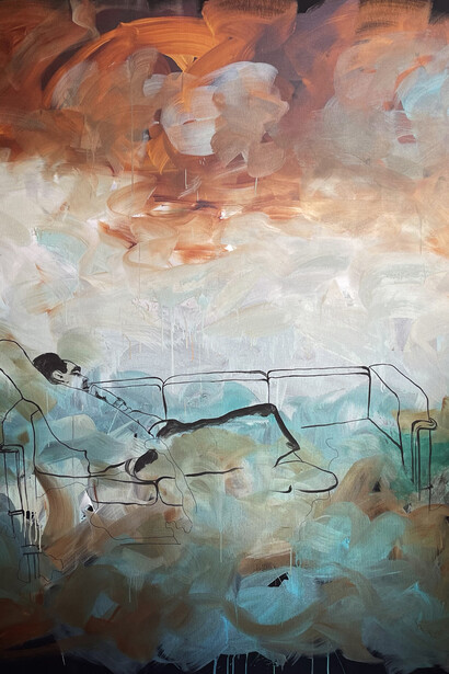 Hans Weigand, Colin De Land (detail), 2023. Courtesy of The Opening Gallery