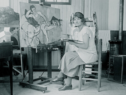 Suzanne Valadon nel suo studio