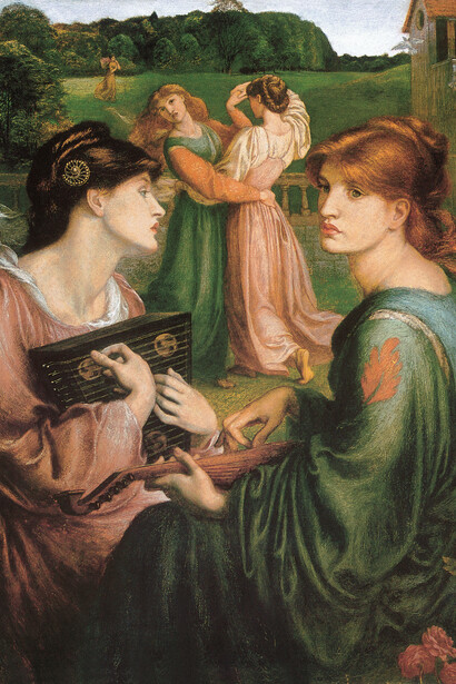 Dante Gabriel Rossetti, *The Bower Meadow*, 1872. Oil on canvas, 86.3 x 68 cm. Manchester Art Gallery, Manchester