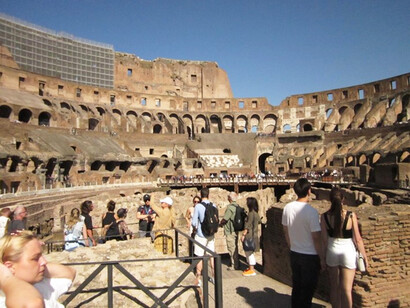 The Colosseum (Rome), inaugurated in 80 C.E., ph. Brenda Lee Bohen