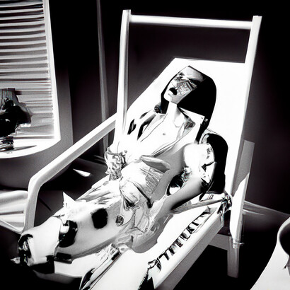 Jennifer Greenburg, Vicky, 2023, archival pigment print on Epson hot press bright, 31x31 inch image on 35x35 inch sheet, edition: 2+2AP,  © Jennifer Greenburg. Courtesy of Klompching Gallery