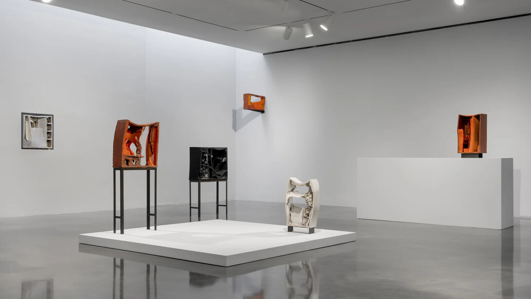 Arlene Shechet, She said she said, exhibition view. Courtesy of Pace Gallery