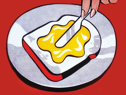 Roy Lichtenstein Mustard on White, 1963