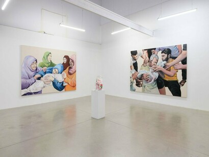 Stanley Février, Terre des fissures, vue d’exposition. Avec l’aimable autorisation de Blouin Division
