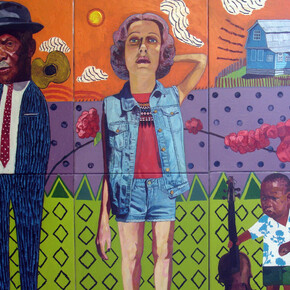 Grandpa's Garden, Oil on canvas, 2015, 80 x 90 cm