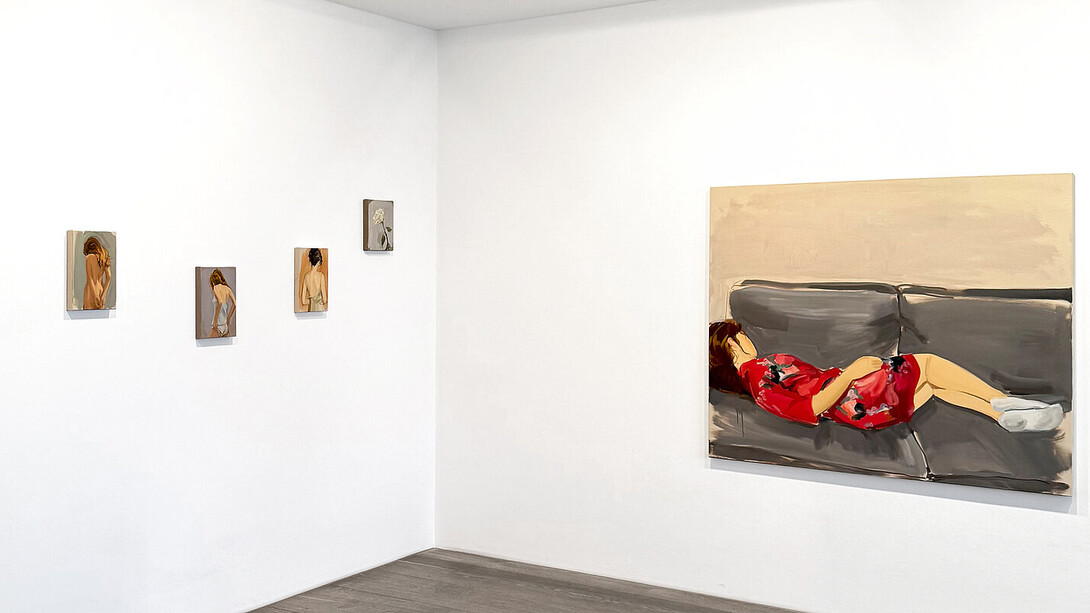 Gideon Rubin, There are ways out, vue de l'exposition. Avec l'aimable autorisation de la Galerie Karsten Greve