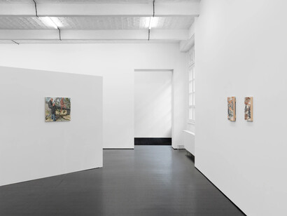 Jannis Marwitz, The directionality of fur, exhibition view. Courtesy of Trautwein Herleth Gallery