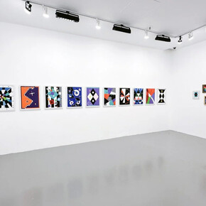 Frank Schwaiger, Alchemy – A brush with the universal, exhibition view. Courtesy of Bruno David Gallery