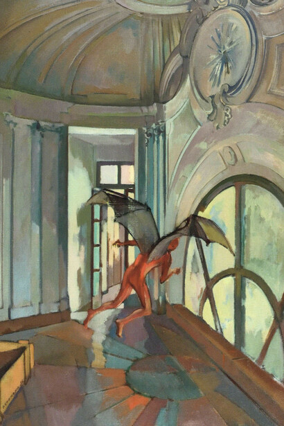 Italo Cremona, Interno con figura alata, 1956. Mit freundlicher Genehmigung des Mart 