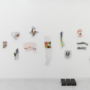 Franck Scurti, Grids of life, exhibition view. Courtesy of Meessen