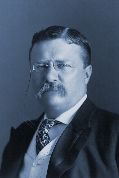 Roosevelt formulierte das erste Korollar: „Amerika für die Vereinigten Staaten“. Bild: Theodore Roosevelt (1858-1919) um 1904
