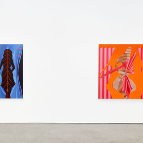 Installation view, Sascha Braunig, Poseuse, 2023. Courtesy of François Ghebaly, Los Angeles, CA 