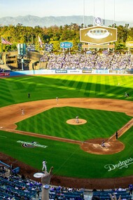 The Dodgers Stadium is located in the Elysian Park neighborhood of Los Angeles, California
