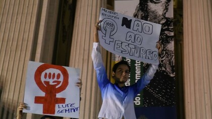 Protestos contra violações no Brasil. Foto: Vanderley Almeida