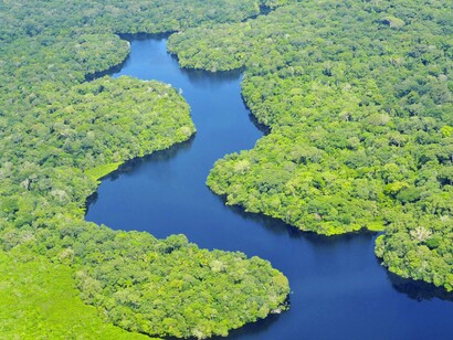 Vista do Rio Amazonas, Brasil