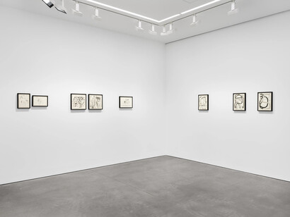 Julie Mehretu, Our days, like a shadow (a non-abiding hauntology), exhibition view. Courtesy of Marian Goodman Gallery