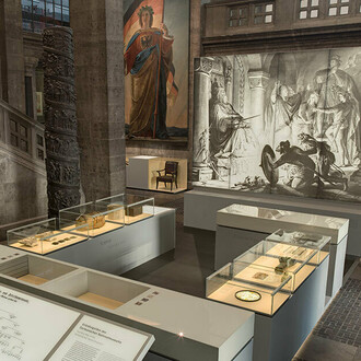 Die gründung des Germanischen Nationalmuseums, ausstellungsansicht. Mit freundlicher genehmigung des Germanischen Nationalmuseums