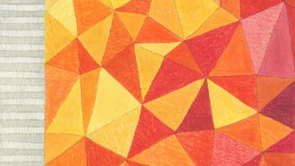 Hockney’s carpet, watercolour, 16 × 12 cm, Mark Weighton, 2025