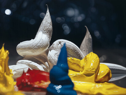 Francoise Chartier, Full Moon In The Studio, Oil on canvas, 91 x 182 cm