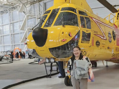 Vertical flight, exhibition view. Courtesy of Ingenium. The Canada Aviation and Space Museum
