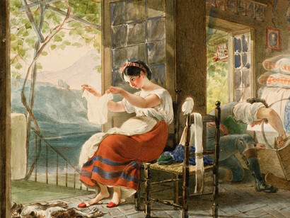 Karl Bryullov, A family scene in Italy, 1830. State Tretyakov Gallery. Courtesy of New Tretyakov Gallery