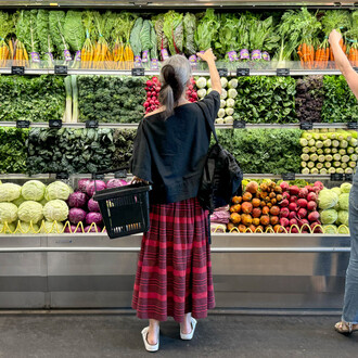 Andrea Zittel, Public performance of the self (9-9-2024 Erewhon with Justine), 2025 (detail). Courtesy the artist and Sprüth Magers