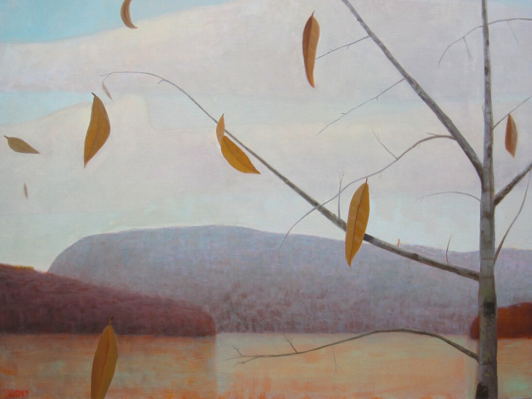 John Beerman, Autumn Memory, Toxaway, 2013, oil on linen, 30 x 40 inches, Courtesy Tibor de Nagy Gallery, NY