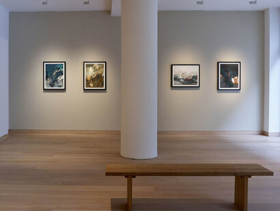 Chu Teh-Chun, Exhibition view. Courtesy of Waddington Custot