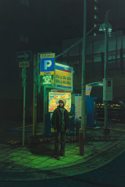 Keita Morimoto, Fluorescent echoes, 2025. Mit freundlicher genehmigung der Galerie Max Hetzler