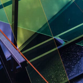Barbara Kasten, Crown hall 3 (detail), 2018-2019. Courtesy of Akron Art Museum