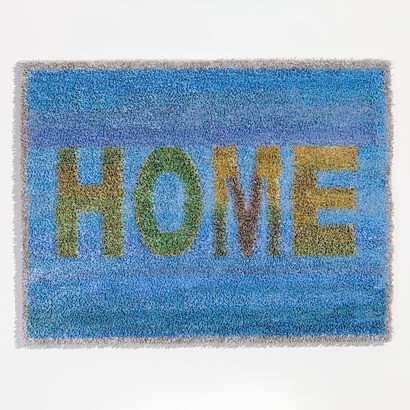 Viviane Rombaldi Seppey
Home, 2012
maps and atlas (plus UV coating) tapestry
18 x 24 inches
