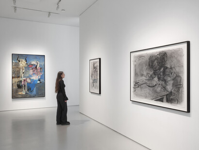 Adrian Ghenie, Cloud fever, exhibition view. Courtesy of Galerie Judin