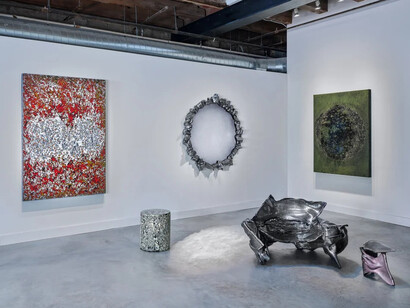 Nick Missel, Objects in mirror are closer than they appear, exhibition view. Courtesy of Wexler Gallery