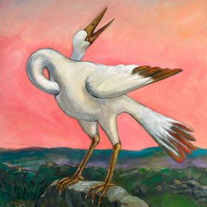 Roland Topor, En soi-même, 1994, acrylique sur toile, 100 x 70 cm, courtesy of Alberto Ricci