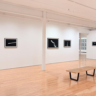 Tacita Dean, Eclipse drawings, exhibition view. Courtesy of Gemini G.E.L. at Joni Moisant Weyl