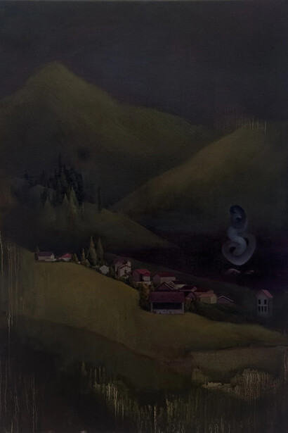 Baijie Liu, A mountainous area, 2024. Courtesy of gallery rosenfeld
