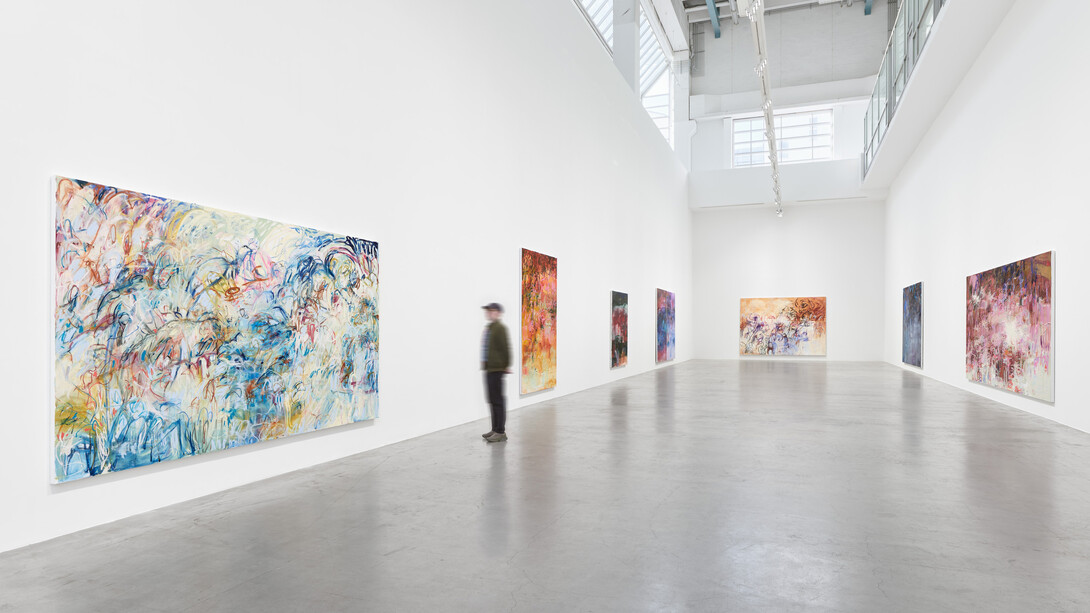 Janaina Tschäpe, A gush of wind (Atemraum), exhibition view. Courtesy of Galerie Max Hetzler