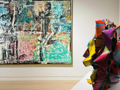 Various artist, Postwar abstraction. Movement and form, exhibition view. Courtesy of Acquavella Galleries