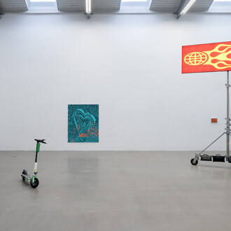 Martin Gross, Morning after the night before, ausstellungsansicht. Mit freundlicher genehmigung der Galerie Eigen + Art