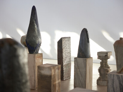 Theaster Gates, Oh, you’ve got to come back to the city, exhibition view. Courtesy of Gray Gallery