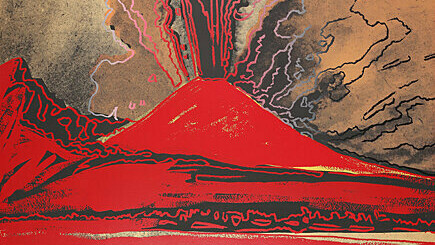 Andy Warhol, Vesuvius, Farbsiebdruck, 1985, 79,7 x 99,7 cm