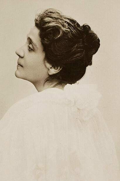 Eleonora Duse, foto di tournée del 1891, Livorno, Toscana, Italia