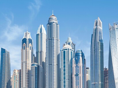 High-rise buildings in Dubai, UAE