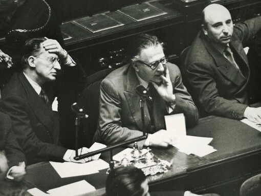 Alcide De Gasperi, Mario Scelba e Randolfo Pacciardi