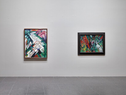 Franz Marc, The quest for a better world, exhibition view. Courtesy of Kunstsammlung Nordrhein-Westfalen