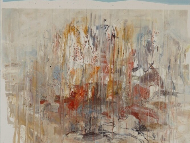 Cesare Lucchini, Those who remain, 2011, oil on canvas, 200 x 230 cm