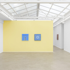 Léon Wuidar et Brooklin A. Soumahoro, Des géométries variables, vue de l'exposition. Avec l’aimable autorisation de la Galerie Rodolphe Janssen